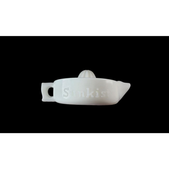 Sunkist Large Milk Glass Hand Juicer Made In USA Pat. No. 68764 - Picture 1 of 8